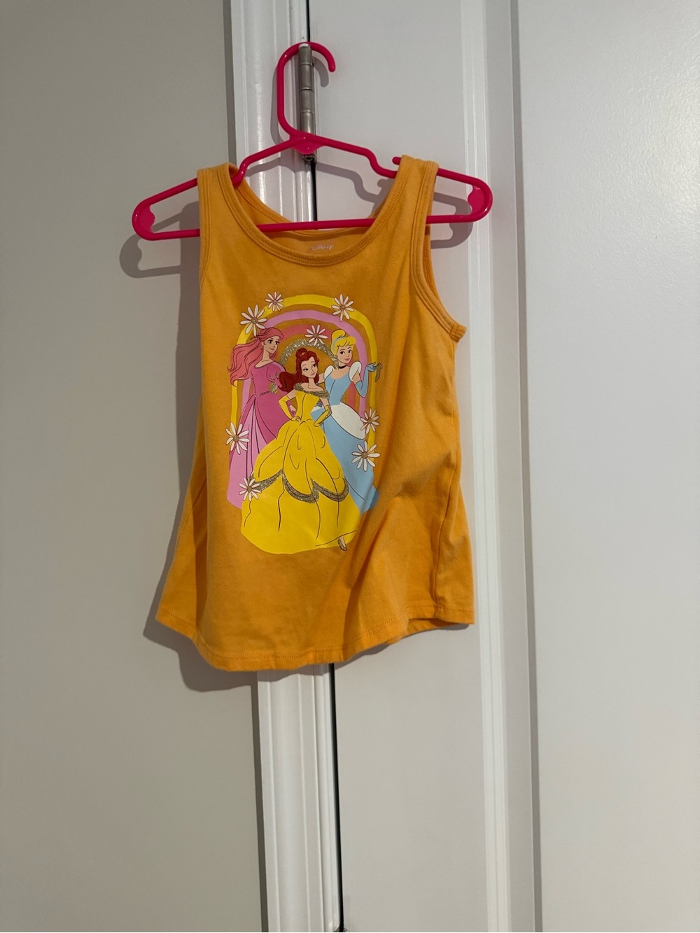 jumping beans Yellow Disney Princess Graphic Tank Top 5T